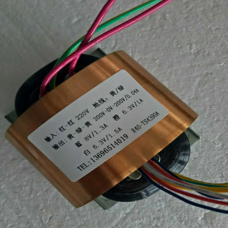 R40-TS4390A 40VA Tube Preamp R-Core Transformer Real Product Photo with OFC Copper Shield
