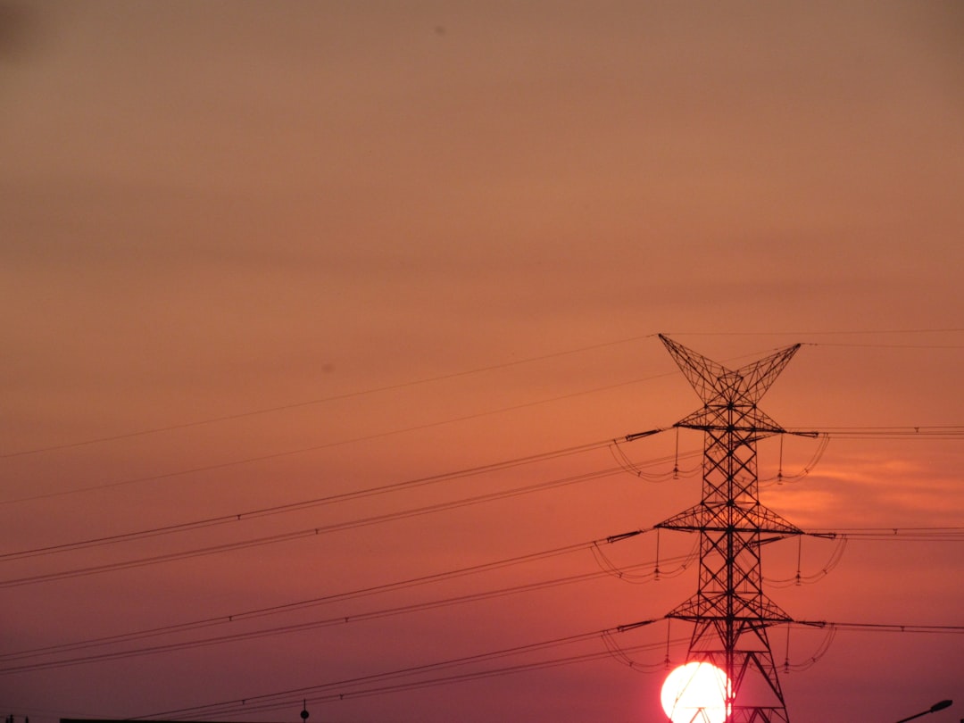 Solar power substation with mountain backdrop for Chile renewable projects