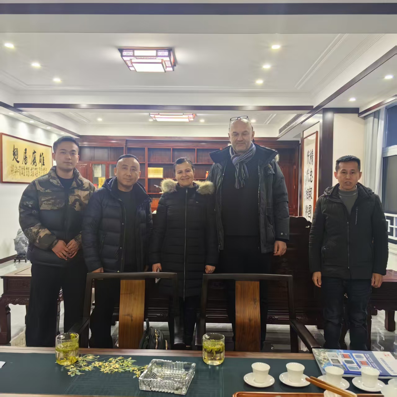 International client group visiting XinHuan transformer factory
