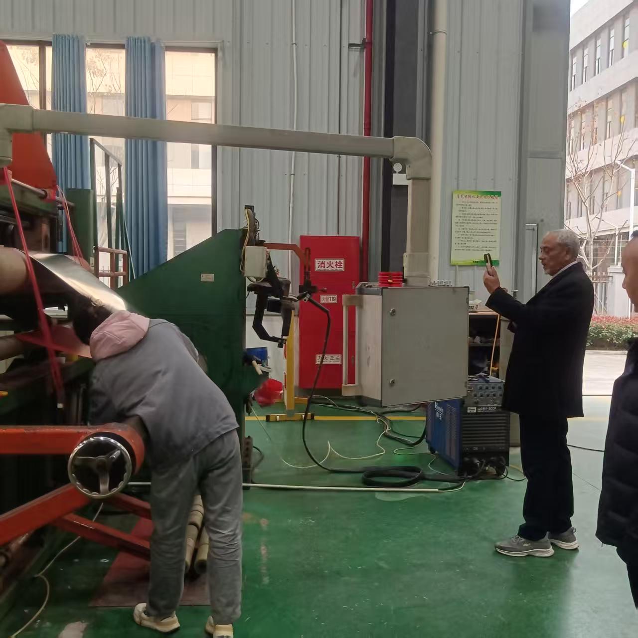 Project procurement team visiting XinHuan manufacturing