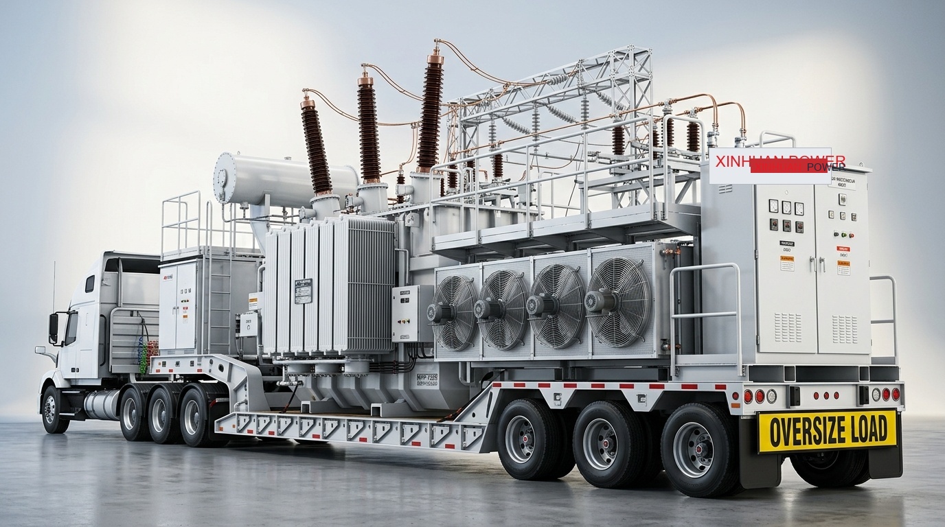 XinHuan Semi-Trailer Mounted Mobile Power Transformer Substation with XinHuan Switchgear