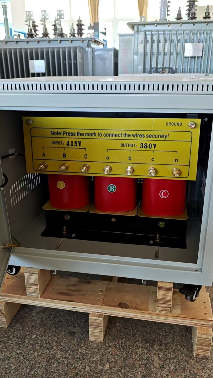 187.5kVA 415V/380V Three-Phase Dry-Type Step-Down Transformer - Singapore Gas Plant Installation