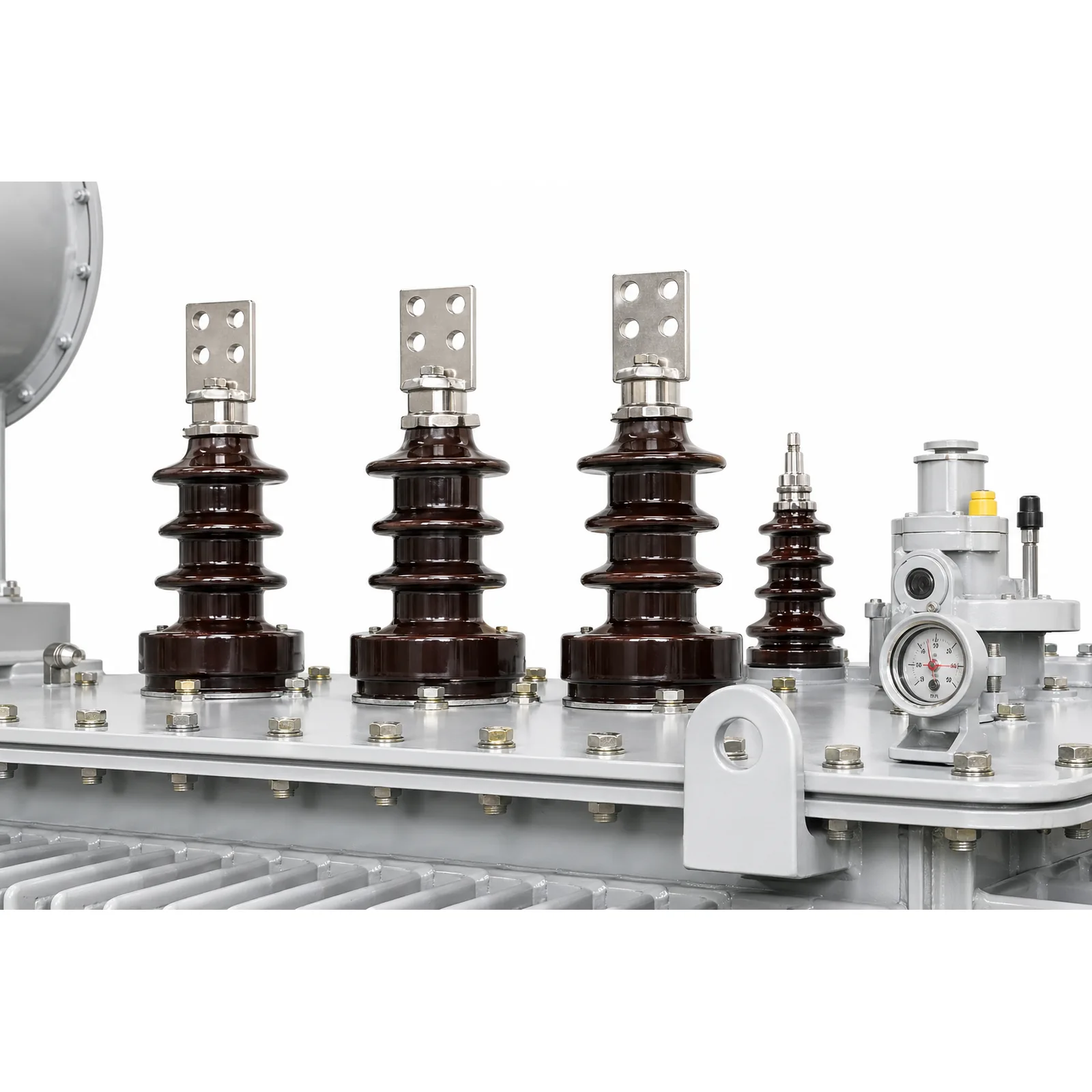 Transformer bushing detail — oil transformer bushings 3d rendering 002
