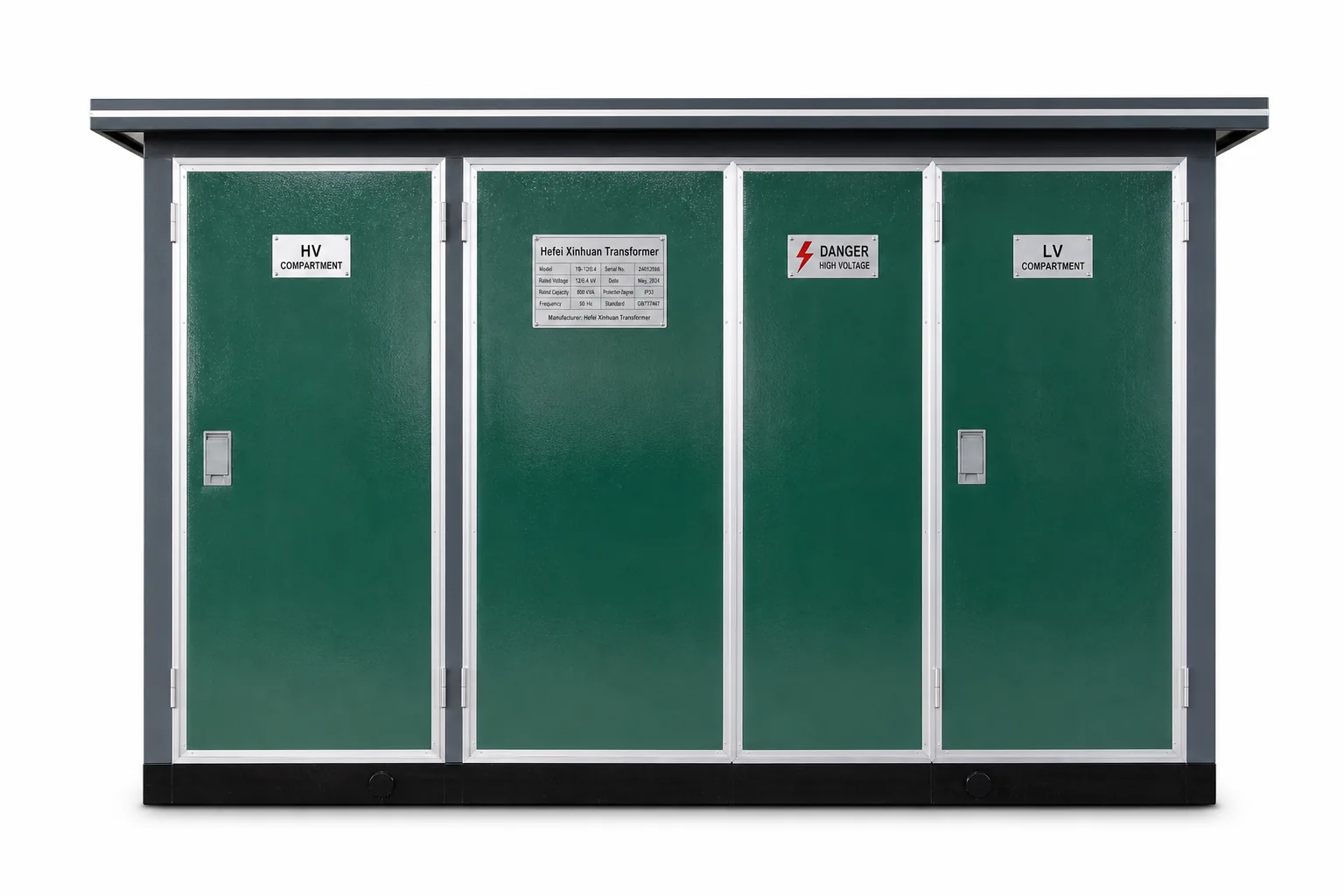 European compact substation — 02 front view