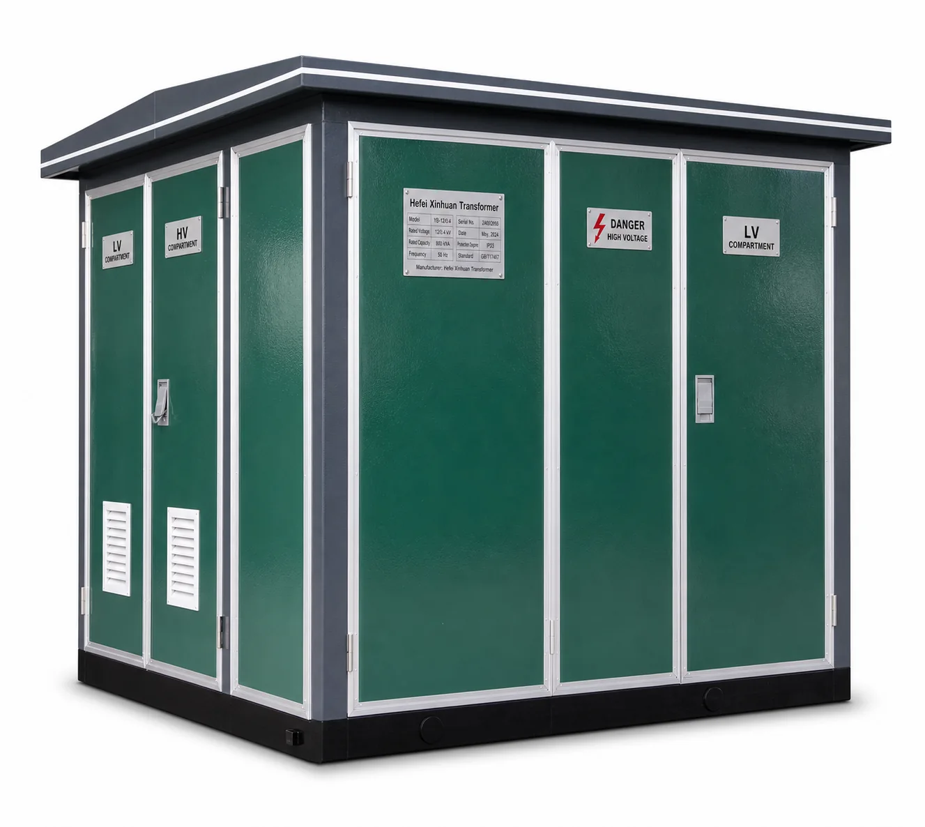 European compact substation — 03 side angle